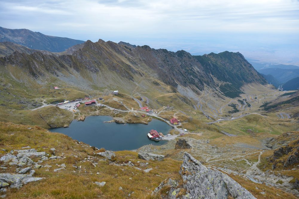 Lacul Bâlea - vedere aeriană