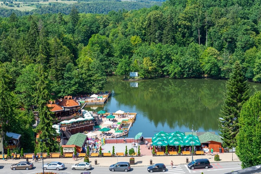 Ștrandul Lacul Ursu, vedere aeriană